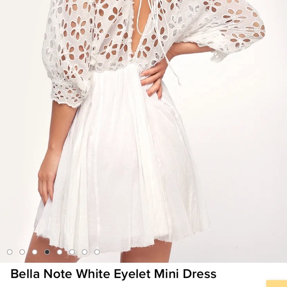 Free People Bella note white eyelet mini dress - Picture 4 of 11